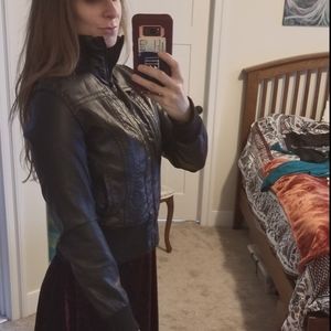 Faux leather jacket
